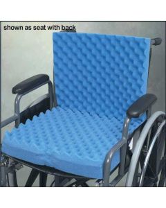 Eggcrate Wheelchair Cushion with Back 18 x32 x3